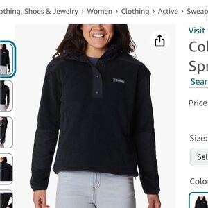 Columbia Women's Benton Springs new Pullover  m casual